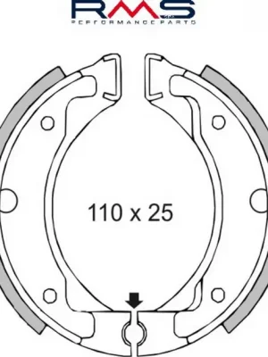 Novinka Brzdové čelisti RMS 225120050