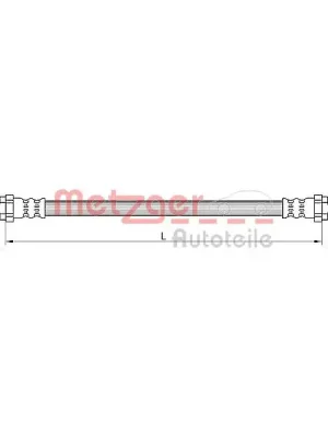 Finální Výprodej Brzdová hadice METZGER 4110883