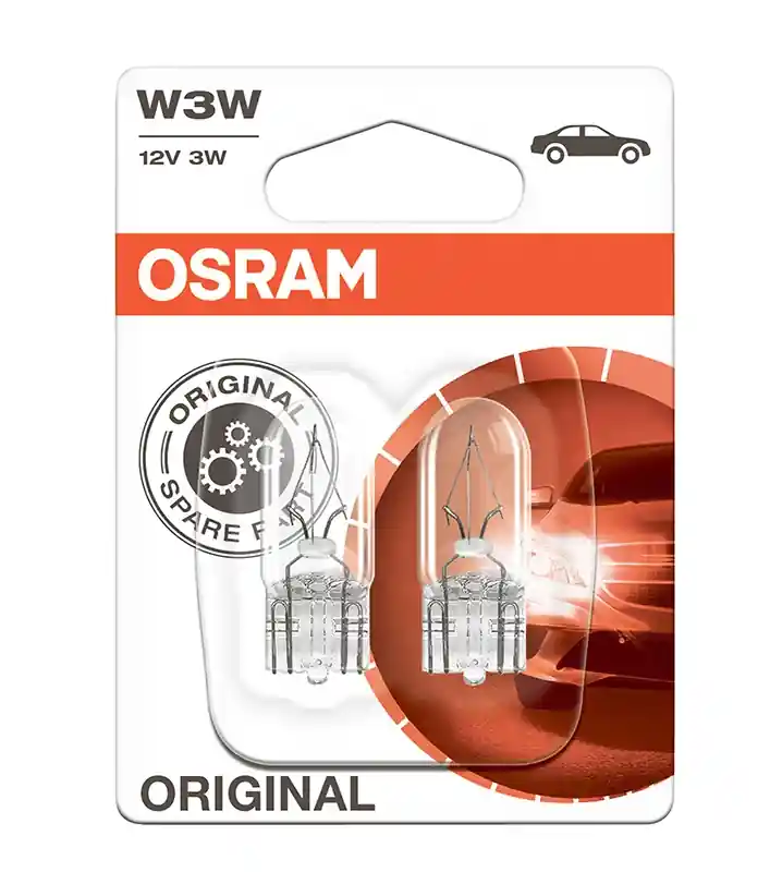 Značkový OSRAM Žárovka pomocná W3W 12V 2821-02B