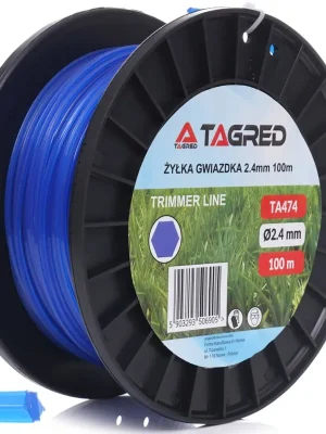 Doprava Zdarma Tagred TA474, Žací struna hvězdicová do křovinořezu, 2,4 mm x 100 m
