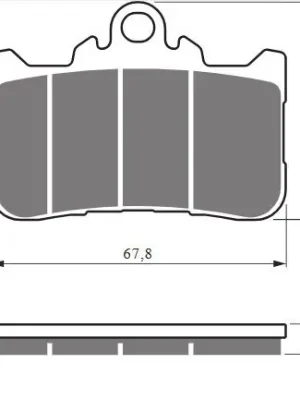 Expresní Doručení Brzdové destičky GOLDFREN 434 S33 STREET FRONT