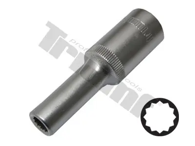 Nástrčné hlavice 1/2" profil 12-hranné prodloužené - 12 mm Zlevněný