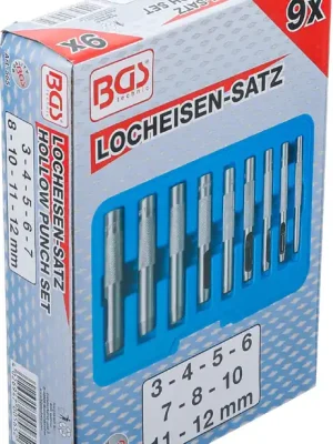 BGS 565, Sada děrovačů | 3 - 12 mm | 9dílná Ihned K Objednání