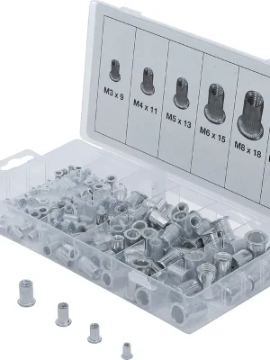 BGS 14127, Sada nýtovacích matic | hliník | 150dílná Aktuální