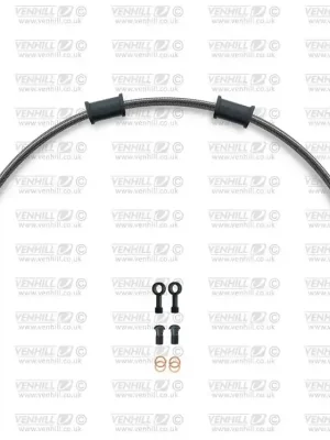 Hadice zadní brzdy Venhill POWERHOSEPLUS KAW-9006RB-CB (1 hadice v sadě) karbonové hadice, černé koncovky Novinka