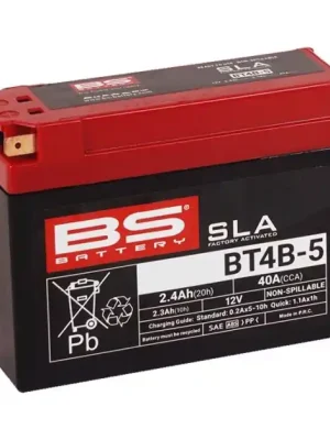 Továrně aktivovaná motocyklová baterie BS-BATTERY BT4B-5 (FA) (YT4B-5 (FA)) SLA Expresní Doručení
