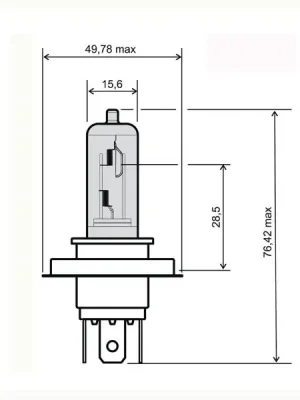 Žárovka RMS FLOSSER 246510181 modrá hs1 12V 35/35W Jen Po Omezenou Doba