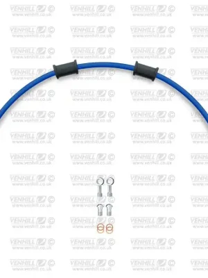 Hadice zadní brzdy Venhill POWERHOSEPLUS DUC-10001R-SB (1 hadice v sadě) modré hadice, chromové koncovky Aktuální