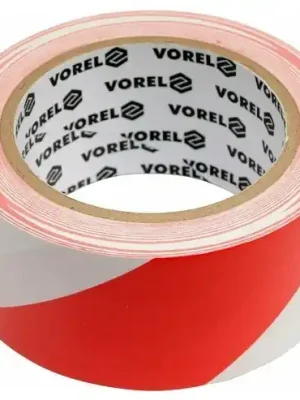 Vorel 75230 Páska výstražná červenobílá 48 mm x 33 m Novinka