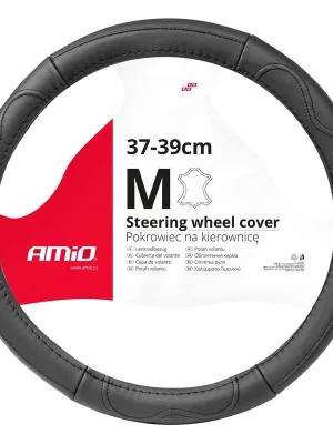 Amio 03551 Potah volantu Leather Series SWC-49-M (37-39cm) Dokud Zásoby Vydrží