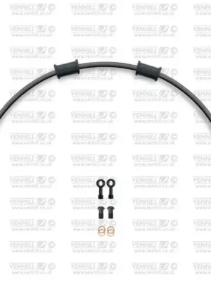 Hadice přední brzdy sada Venhill POWERHOSEPLUS KAW-6022FB-BK (1 hadice v sadě) černé hadice, černé koncovky Nakupujte Hned