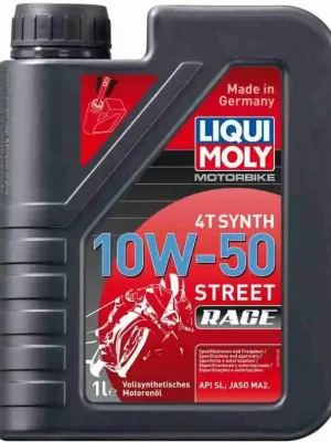 Motorový olej Liqui Moly Motorbike 4T Synth Street Race 10W-50, 1L Nová Kolekce