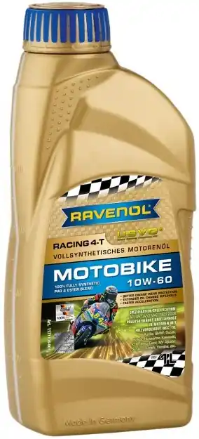 Doprava Zdarma Motorový olej Ravenol Racing Motobike 4T 10W-60, 1L