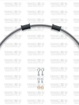 Hadice přední brzdy sada Venhill POWERHOSEPLUS YAM-4002RS-CB (1 hadice v sadě) karbonové hadice, nerezové koncovky Dokud Zásoby Vydrží