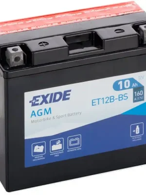 Motobaterie Exide Bike AGM 12V, 10Ah, ET12B-BS Objednat Nyní