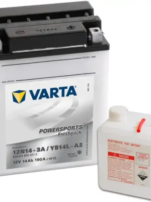 Motobaterie Varta Powersports Freshpack 12V, 14Ah, YB14L-A2 Nejprodávanější