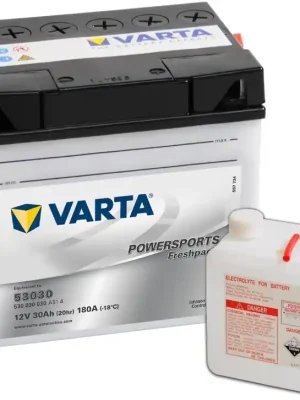 Akční Cena Motobaterie Varta Powersports Freshpack 12V, 30Ah, 53030
