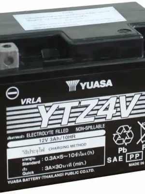 Nejlepší Volba Motobaterie Yuasa Super MF 12V, 3Ah, 64A, YTZ4V
