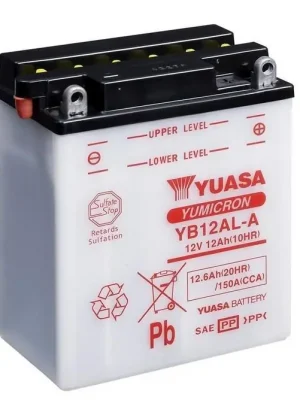 Motobaterie Yuasa Yumicron 12V, 12Ah, 150A, YB12AL-A Super Cena