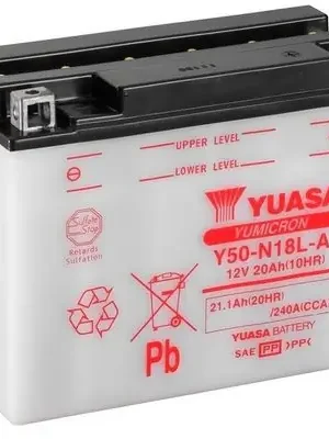 Hit Sezóny Motobaterie Yuasa Yumicron 12V, 20Ah, 240A, Y50-N18L-A