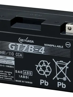 Motobaterie Yuasa Super MF 12V, 6.5Ah, 110A, GT7B-4 Ihned K Objednání