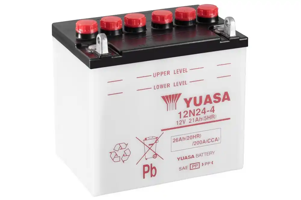 Časově Omezené Motobaterie Yuasa Standard 12V, 24Ah, 190A, 12N24-4