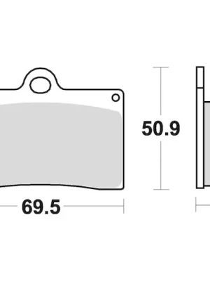 Expresní Doručení brzdové destičky, BRAKING (semi metalická směs CM66) 2 ks v balení