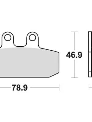 Výhodná Nabídka brzdové destičky, BRAKING (semi-metalická směs SM1) 2 ks v balení