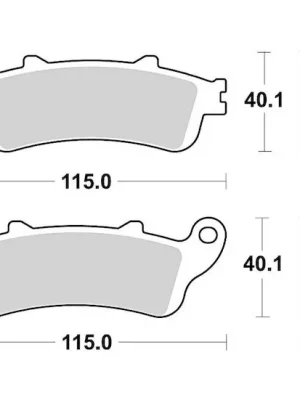 brzdové destičky, BRAKING (semi-metalická směs SM1) 2 ks v balení Výprodej