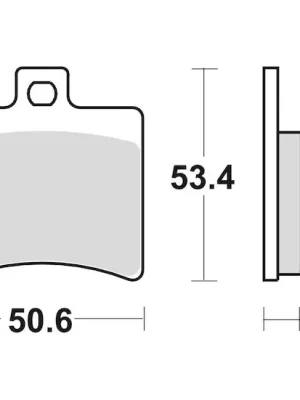 Omezená Nabídka brzdové destičky, BRAKING (semi-metalická směs SM1) 2 ks v balení
