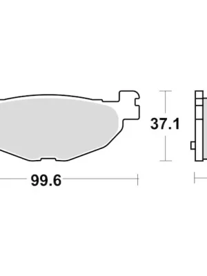 Autentický brzdové destičky, BRAKING (semi-metalická směs SM1) 2 ks v balení