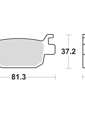 Sleva brzdové destičky, BRAKING (semi-metalická směs SM1) 2 ks v balení