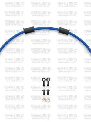 Zlevněný Hadice zadní brzdy Venhill POWERHOSEPLUS HON-6038RB-SB (1 hadice v sadě) modré hadice, černé koncovky