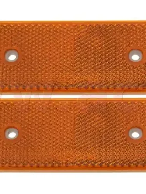 univerzální odrazka obdélníková se dvěma montážními otvory, oranžová (94x44 mm) 2 ks Nejlepší Volba