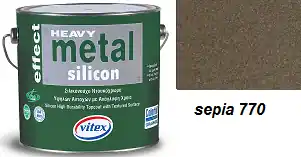 Vrácení Zdarma Vitex Heavy Metal Silicon Effect - strukturální kovářská barva 770 Sepia 0,75L