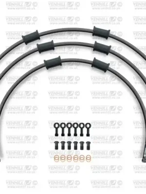 Výhodná Nabídka STANDARD Hadice přední brzdy sada Venhill POWERHOSEPLUS SUZ-10004FB-BK (3 hadice v sadě) černé hadice, černé koncovky