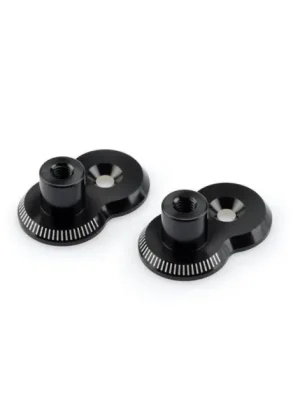 Adjustable footpegs relocation adaptors kit PUIG 3838N 20mm černý Finální Výprodej