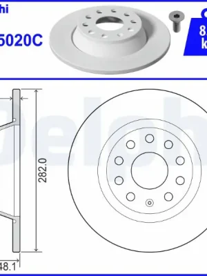 Brzdový kotouč DELPHI BG5020C Pouze Dnes