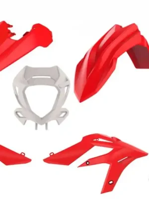 Časově Omezené Sada plastů POLISPORT 91059 enduro Red/White