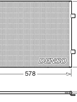 Kondenzátor, klimatizace DENSO DCN20042 Cenová Bomba