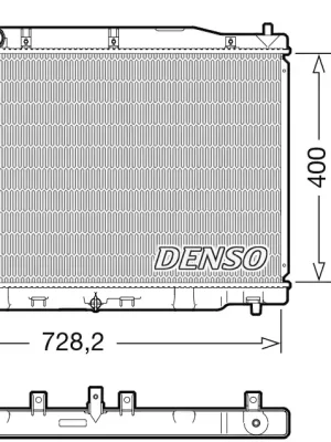 Doprava Zdarma Chladič, chlazení motoru DENSO DRM40050