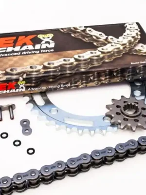 Odeslání Ihned Řetězová sada EK PREMIUM EK + JT STF-310-194 with gold ZVO chain TOP quality