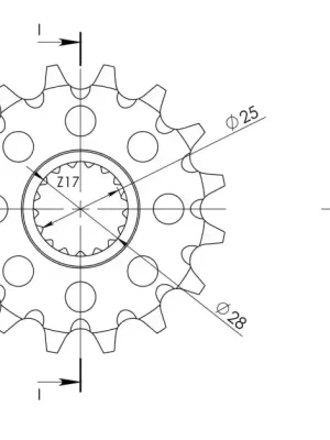 Řetězové kolečko SUPERSPROX CST-1904:16 16 zubů, 525 Koupit Online