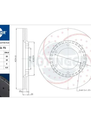 Poslední Šance Brzdový kotouč ROTINGER RT 2353-GL T5
