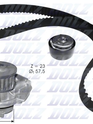 Vodní pumpa + sada ozubeného řemene DOLZ KD119 Bezpečná Platba
