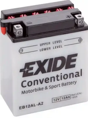 Motobaterie Exide Bike Conventional 12V, 12Ah, EB12AL-A2 Vrácení Zdarma