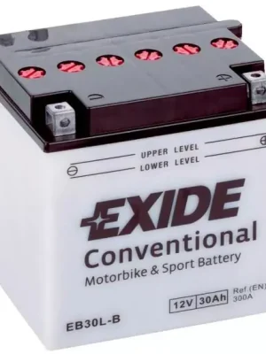 Ověřený Motobaterie Exide Bike Conventional 12V, 30Ah, EB30L-B