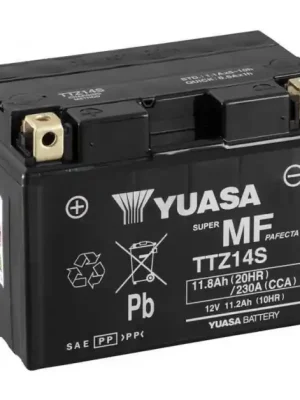 Cenově Výhodný Motobaterie Yuasa Super MF 12V, 11.2Ah, 230A, TTZ14S