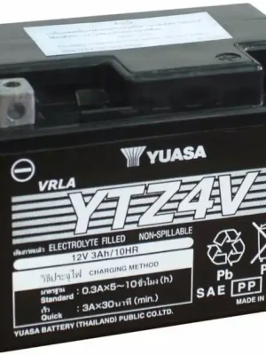 Originální Motobaterie Yuasa Super MF 12V, 3Ah, 64A, YTZ4V