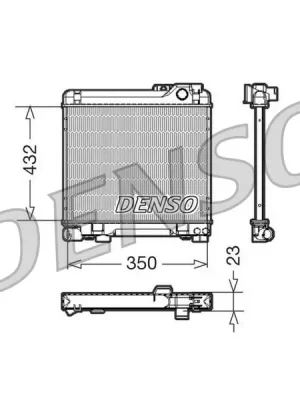 Chladič, chlazení motoru DENSO DRM05013 Cenově Výhodný